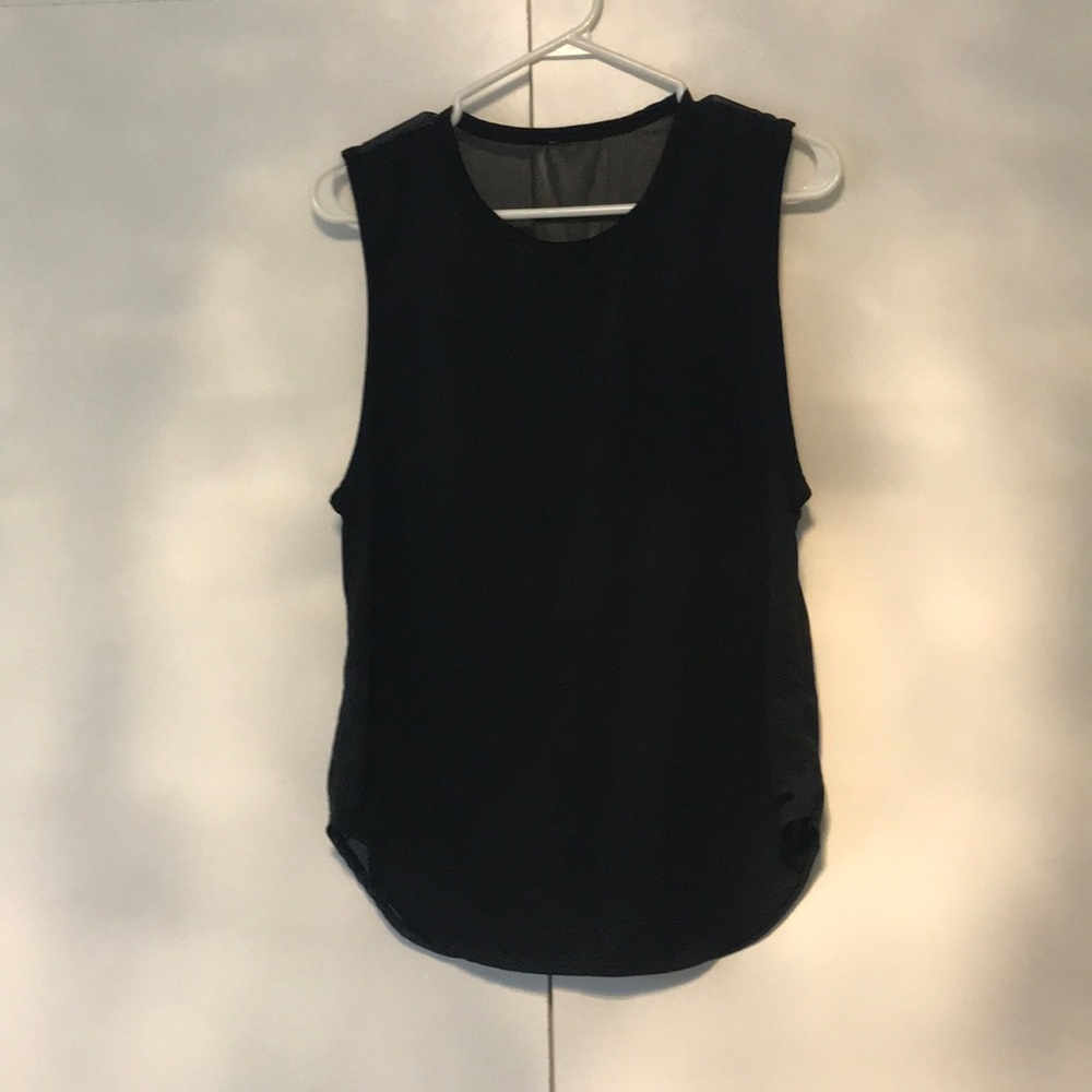 Black work out tank top